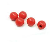 Unique Bargains Machine Tool Handle 12mm Thread 38mm Dia Red Plastic Ball Knobs 5 Pcs