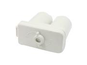 Unique Bargains 2 Pin Terminals White Plastic ON OFF Switch Control Battery Box Holder