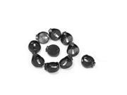 10 Pieces Black Round Button Battery Holder Case for CR2032 2025
