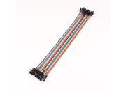 21cm 40P Female to Female Connector Jumper Wire Cable Test Line Multicolor