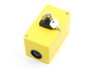 Plastic Shell 1NO 1NC SPDT Key Rotary Button Switch Station 5A 250V AC