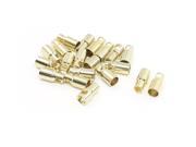 20 Pcs Gold Tone Metal RC Battery Plug Female Connector 6mm
