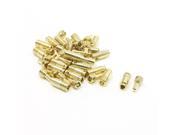 20 Pairs Gold Tone Metal Banana Bullet Plug Male Female Connectors