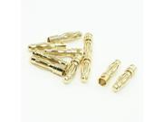 10PCS Gold Tone 4mm Male Banana Plug Bullet Connector Replacements