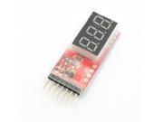 Unique Bargains LCD Display Lipo Battery Voltage Monitor 2S 6S Cell Voltage Meter