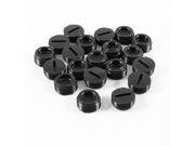 10 Pcs Black Male Thread 19.5mm Dia Carbon Brush Holder Caps Covers