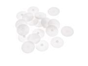 20 Pieces White Plastic 2 Layers 2.9cm x 1.5mm Gear Wheel for Machanical Models