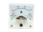 Plastic White Clear Encased DC1.5A Analog Ampere Panel Meter