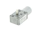 6mm Shaft Rectangle Gear Box 2 Terminals Electric Geared Motor DC 12V 13RPM