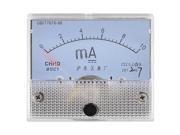Plastic Shell Current Test DC 0 10MA Scale Range Milliamp Panel Meter