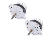 2pcs 30RPM Synchronous Reduction 5mm Shaft Dia Gearbox Geared Motor 12VDC