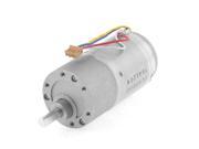 Unique Bargains 12VDC 100RPM Output Speed Electric Geared Gear Box Motor for Robot