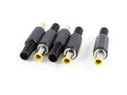 5 x DC Power Plug 5mm x 1mm x 9mm Male Jack Connector Adapter