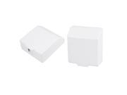 Unique Bargains 2 Pcs ater Resistant Surface Mount Wall Plate Back Base Box Socket Cover