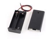 2 x AA 3V Batteries Battery Holder Case Box Slot Wired ON OFF Switch w Cover