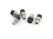 5Pcs Binding Post Socket Connector Adapter Black for 4mm Banana Plug 5Pcs Binding Post Socket Connector Adapter Black for 4mm Banana Plug