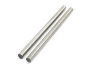 RC Car Toy 100mm x 6mm Stainless Steel Round Rod 2PCS