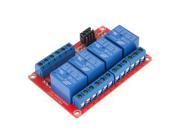 DC 9V 4Channel Optocoupler Shielded Driver High Low Level Relay Module