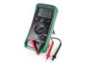 Green Shell DC Voltmeter Ammeter Ohmmeter Digital Automotive Tester Multimeter