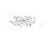 Unique Bargains 40Pcs 30 x 2mm Stainless Steel Cylinder Linear Rail Round Rod Axle
