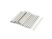 Unique Bargains 20Pcs Stainless Steel 35mm x 3mm Round Rod Stock for RC Airplane Model
