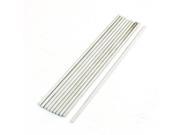 Unique Bargains 10Pcs 100mmx2mm High Speed Steel Turning Tool Round Bar Rod Silver Tone