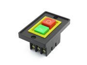 Red Green I O 2 Positions Self Locking Push Button Switch AC380V 2KW