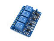 4 Channels Isolated Optocoupler Relay Module Board 5VDC for 51 AVR ARM