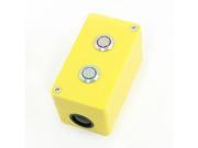 Rewirable Green Red Lamp SPDT Momentary Metal Push Button Station 3A 250V AC
