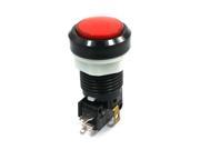 33mm Diameter Red Cap Momentary Pushbutton Switch SPDT AC125V 250V 15A