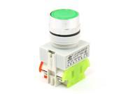 Green Head 4 Terminals DPST Momentary Push Button Switch Ith 10A Ui660V