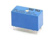 Blue DC 5V Coil Volt 8 Pin DPDT Plug In Miniature Power Relay