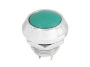 12mm Flush Mount SPST ON OFF Momentary Green Round Push Button Switch AC250V 3A