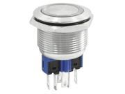 22mm Mounted Momentary Green LED Light 24V 2NO 2NC Metal Button Switch
