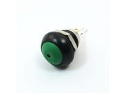 12mm DC 36V 2A Green LED Momentary Plastic Push Button Switch 1NO