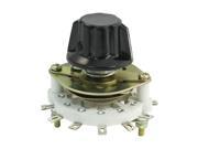 1P6T 1 Pole 6 Throw Band Channel Rotary Switch Selector for Control Panel