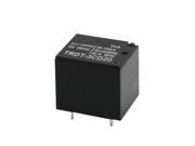 12VDC Rating Coil 5Pin PCB Plug in Type Mini Power Relay Black