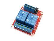 DC 5V 2CH Optocoupler Driver High Low Level Trigger Power Relay Module PCB Red