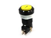 24mm Mounting Yellow Momentary Push Button Switch AC125 250V 15A SPDT
