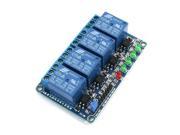 12V 4 Channel Optocoupler Driver High Level Trigger Power Relay Module