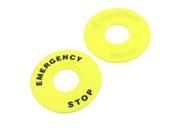 2pcs Industrial 60mm x 22mm Emergency Stop Ring for Pushbutton Switch