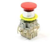 Panel Mounted Mushroom Cap Latching DPST Rotary Reset Switch 660V 10A