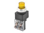 Yellow Sign Momentary 1 NO 1 NC Normally Open Closed DPST Push Button Switch