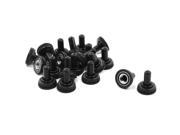 20 Pcs Black Waterproof Toggle Switch Rubber Cover Cap Seal 1 5