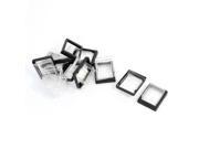 10Pcs Black Frame Clear Silicone Waterproof Cap for KCD2 Rocker Switch