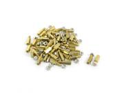 10mm Body Long M3x6mm Male to Female Brass Pillar Standoff Spacer 50Pcs