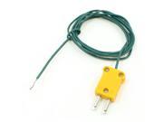 K Type 0 400C Thermocouple Probe Sensor Plug Cable 1M for Thermometer