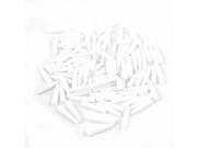 100 Pcs White Pointed Ended 3cm Long Hot Hollow Extrution Rod