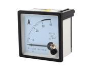 AC 0 30A Class 1.5 Current Test Analog Panel Meter Amperemeter White Black