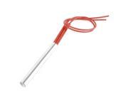 AC 110V 300W 10mm x 80mm Cartridge Heater Silver Tone Red for Mold Heating